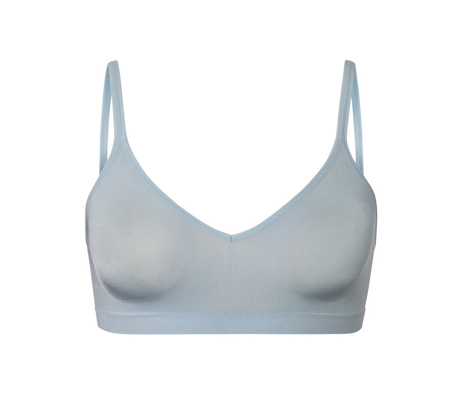 Blauer Seamless-Soft-BH.