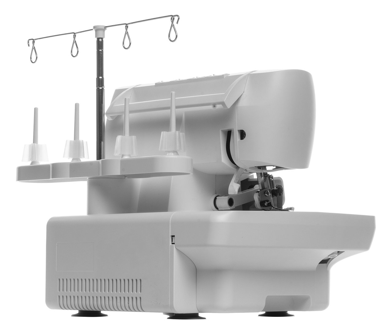 Detail der Singer Overlock-Nähmaschine »S0105«.