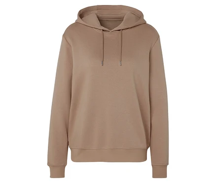 Ein brauner Kapuzenpullover.