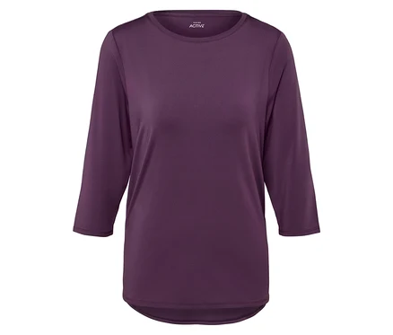 Violettes Langarmshirt.