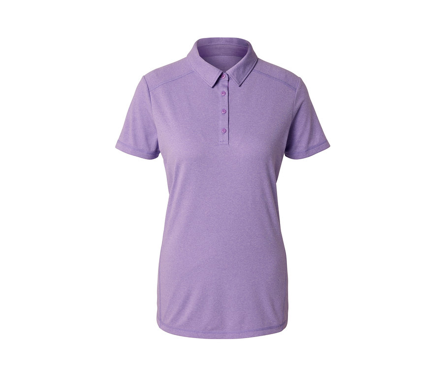 Violettes Funktions-Poloshirt.