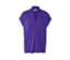 Lila Blusenshirt mit V-Ausschnitt.