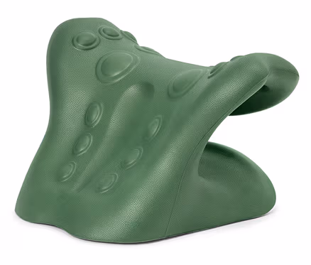 Grünes Nackenmassagegerät.