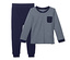 Blau gestreift