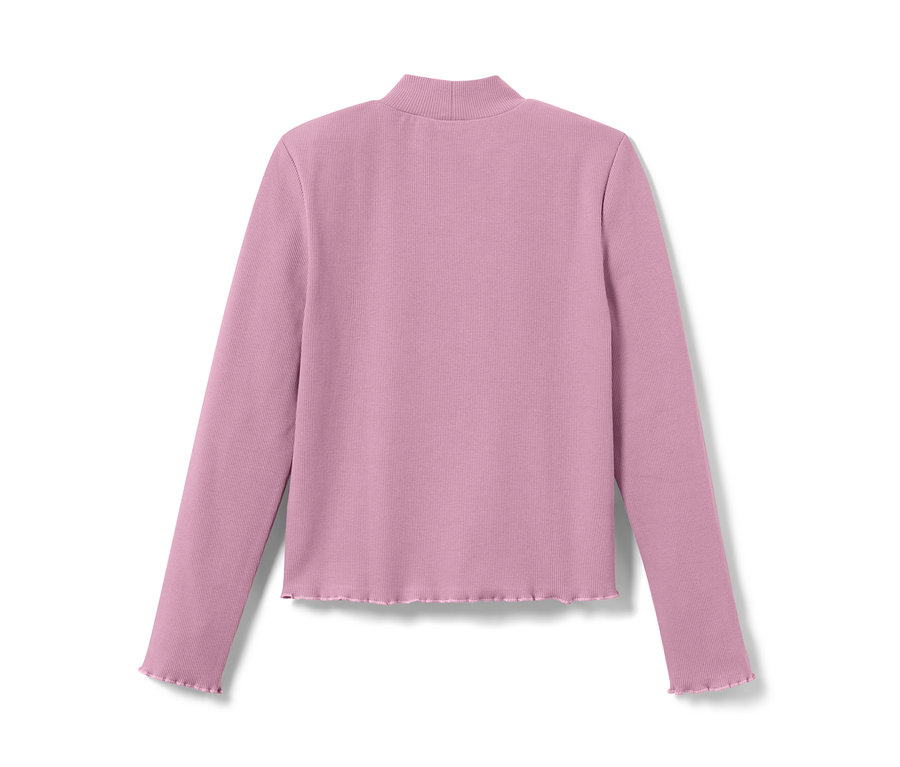 Violettes Kinder-Langarmshirt.