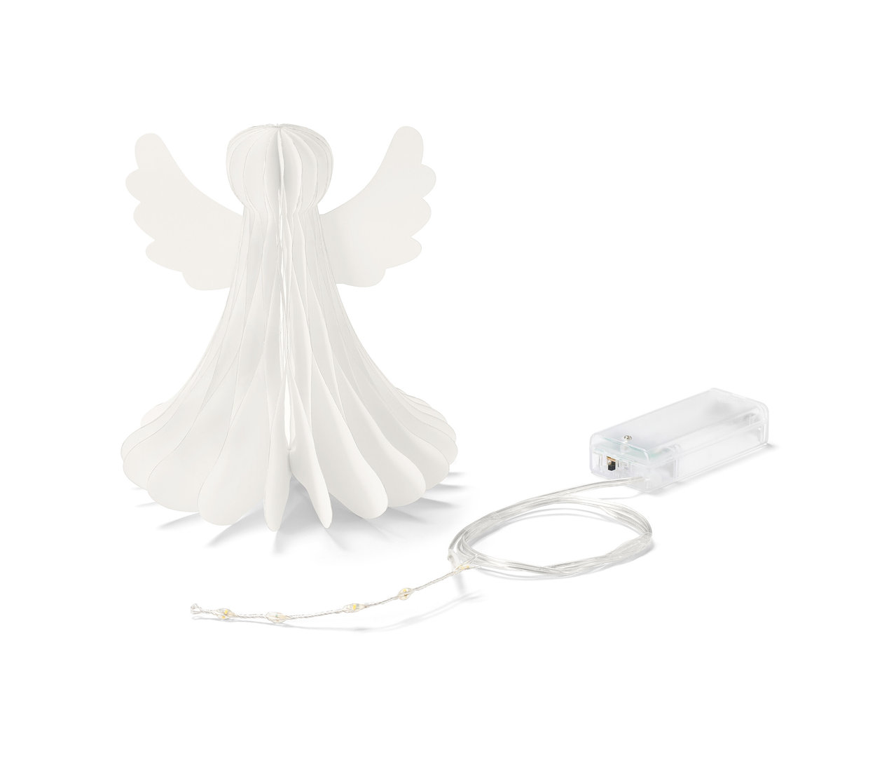 Kleiner LED-Papier-Engel.