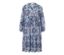 Blaues bedrucktes Webkleid.