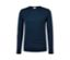 Navy Merino-Pullover.