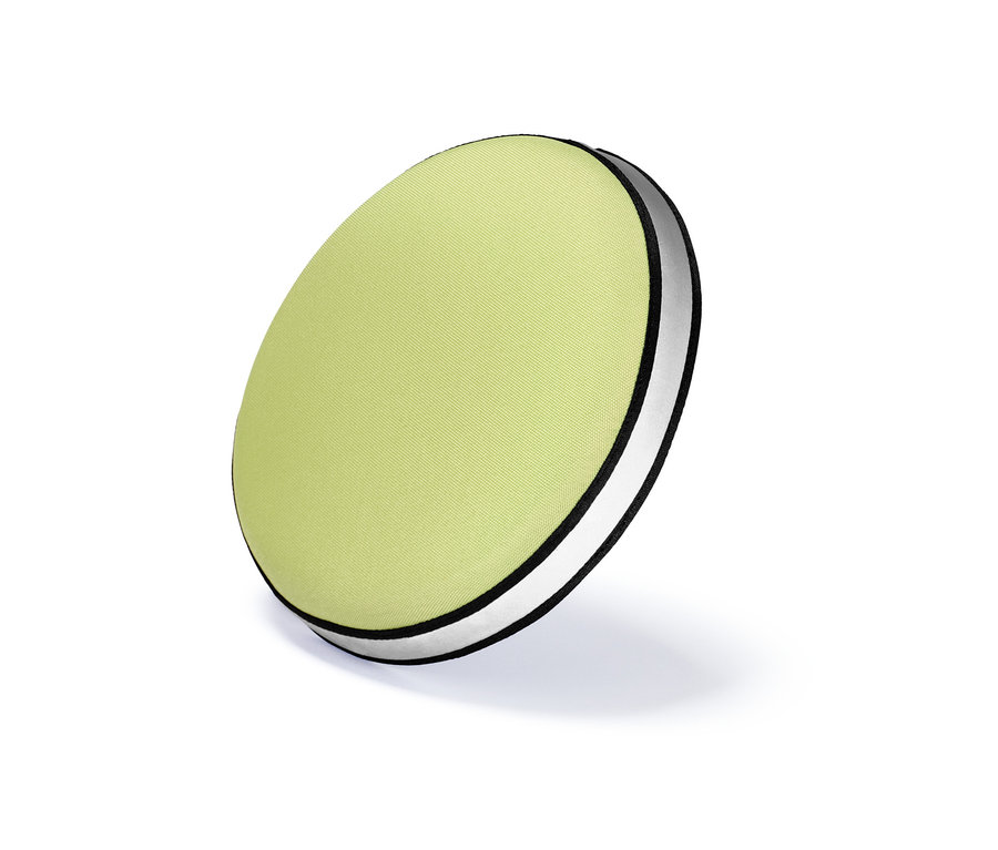 Grüne Hunde-Wurfscheibe.