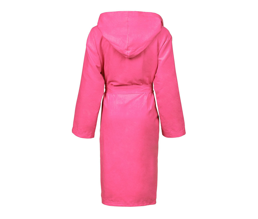 Rosa arena Kinder-Mikrofaser-Bademantel Zeal von hinten.