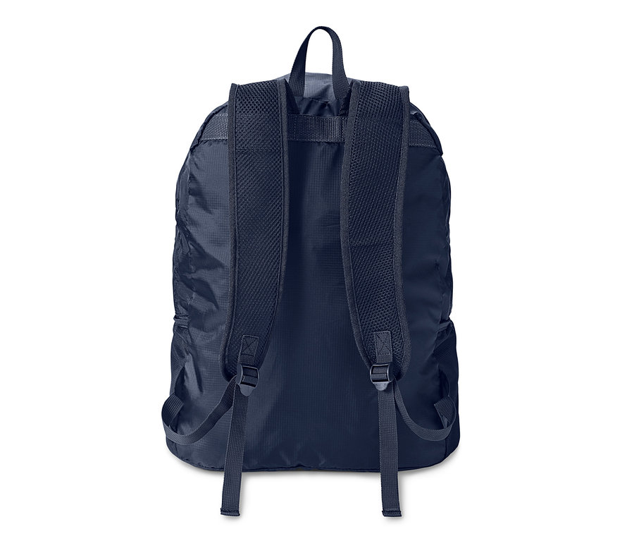 Detailansicht eines faltbaren Rucksacks.