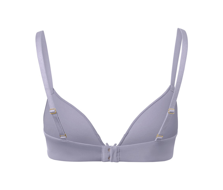 Rückansicht von lila Softschalen-BH.