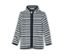 Kinder-Fleecejacke, Ringel mit Reißverschluss und Kragen.