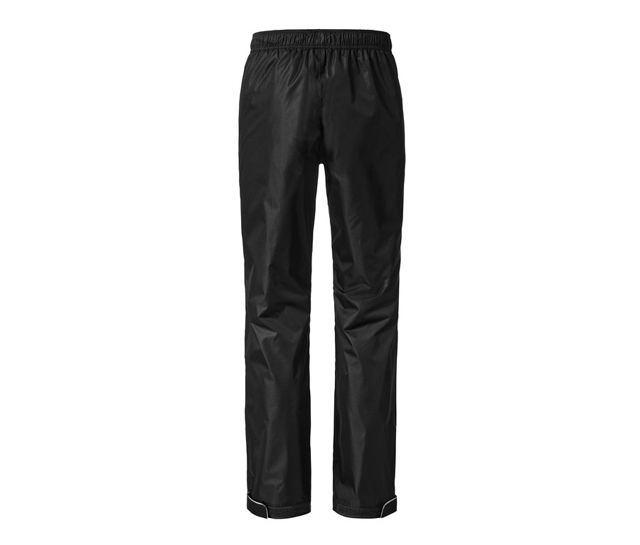 Schwarze Regenhose.