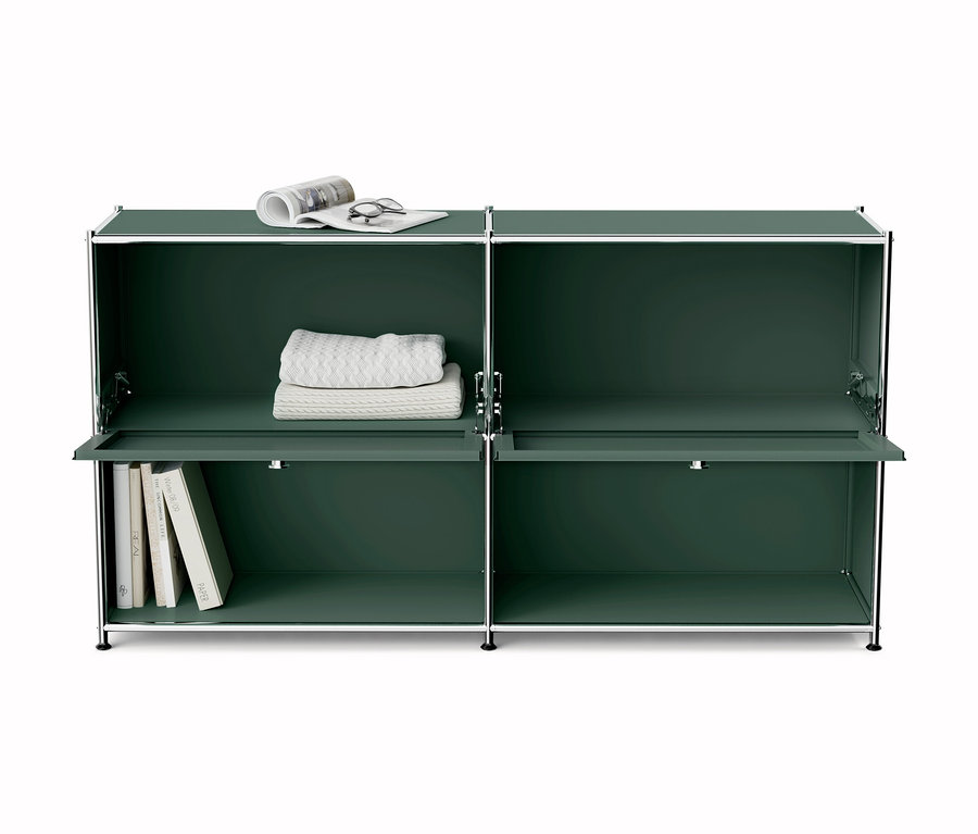 Sideboard Metall »CN3« mit 2 versetzbaren Klappenfächern bei