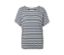 Überschnittenes Blusenshirt, Streifen - Streifen