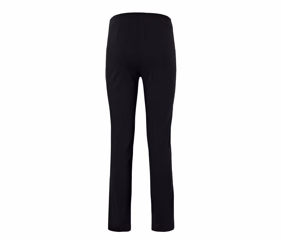 Schwarze Stretchhose.