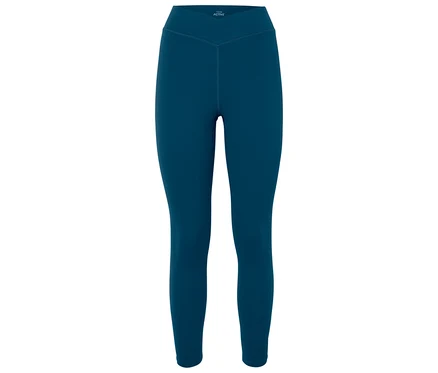 Blaue Leggings auf weißem Hintergrund.