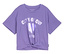 Tom Tailor Kinder-T-Shirt mit Print und Knotendetail, vervain lilac