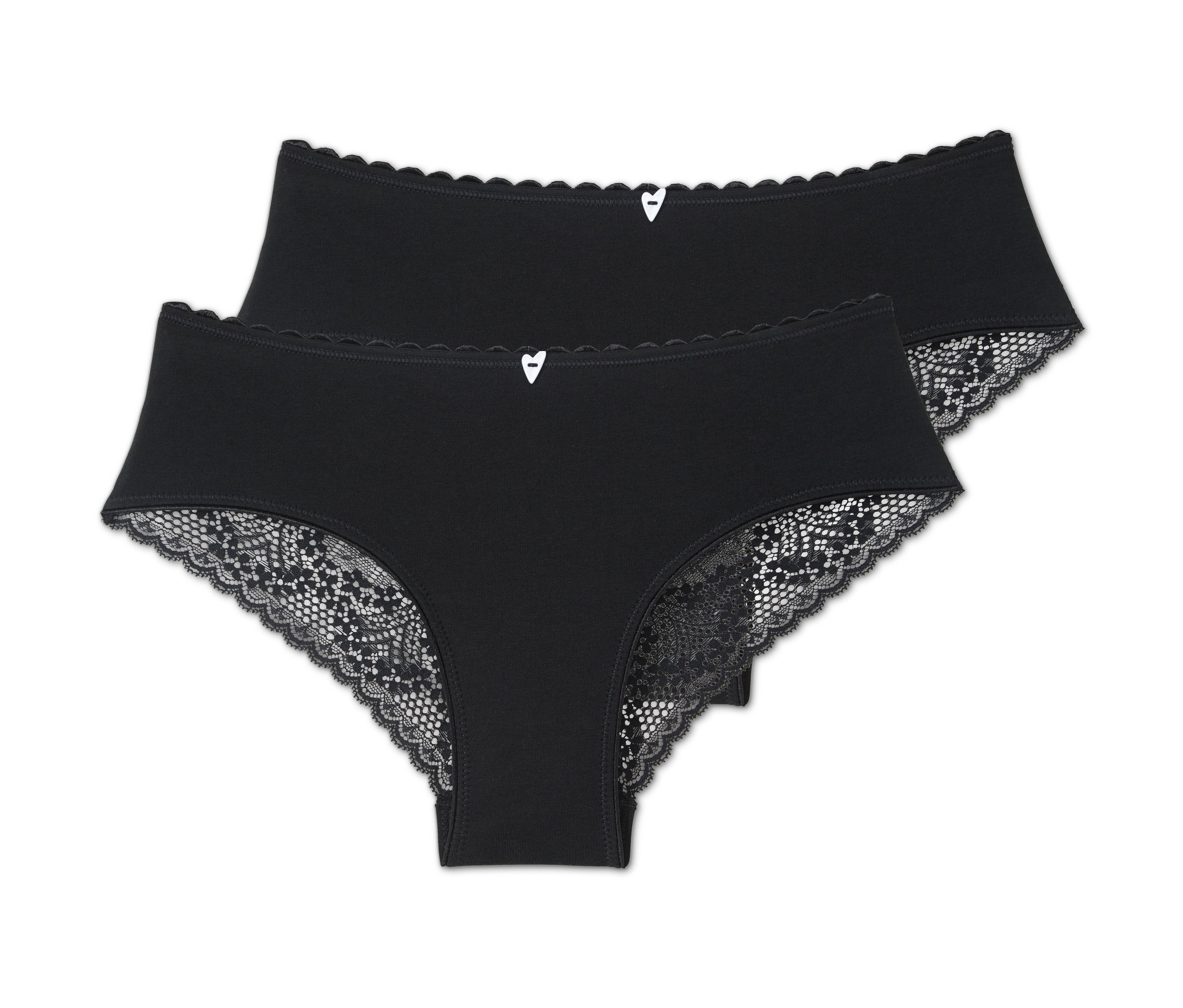 Zwei schwarze Brazilslips.