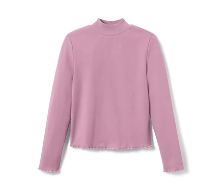 Violettes Kinder-Langarmshirt.