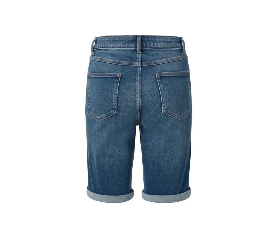 Detail der Rückseite der Bermuda Jeans – Fit »Lea«.