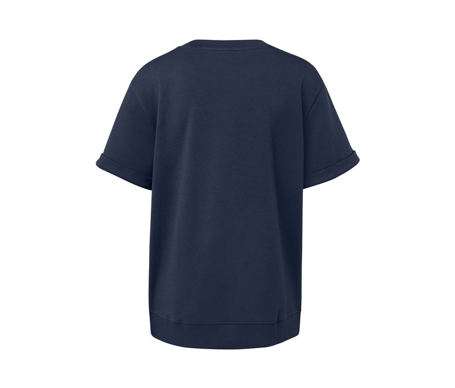 Dunkelblaues Shirt aus Modalmix.