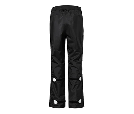 Schwarze Unisex-High-Tech-Regenhose.