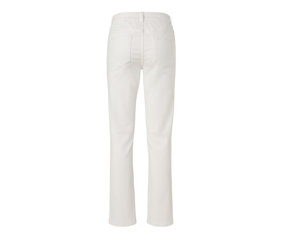Rückansicht einer weißen Jeans ‒ Fit »Kira«.