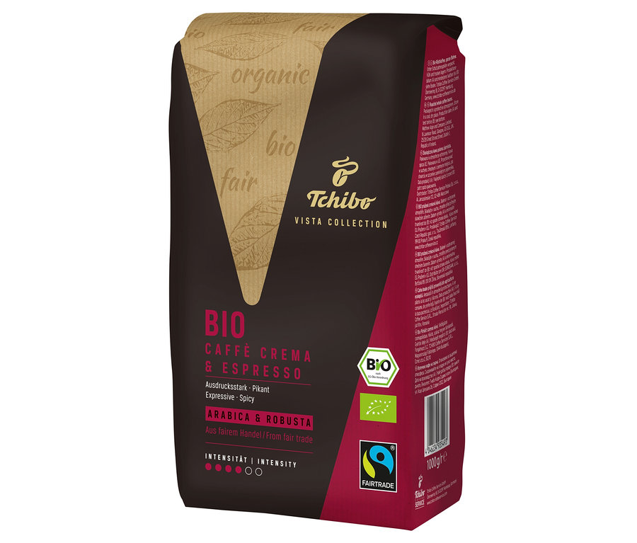 Packung Vista Collection Bio Caffé Crema & Espresso.