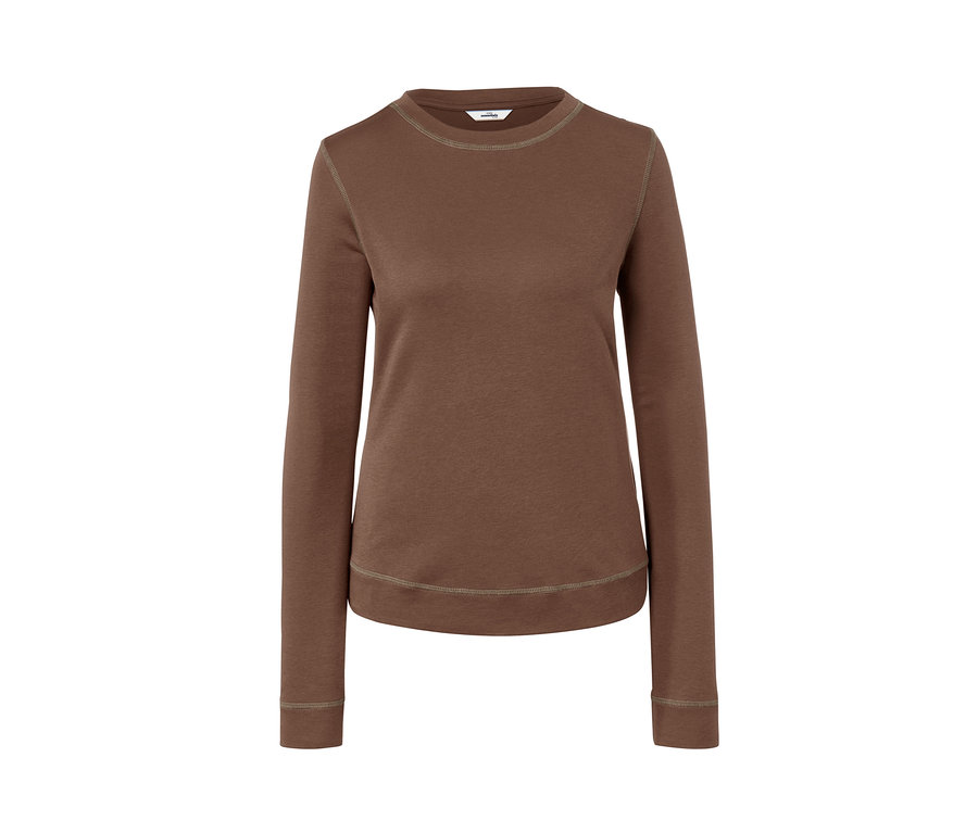 Braunes Langarmshirt.