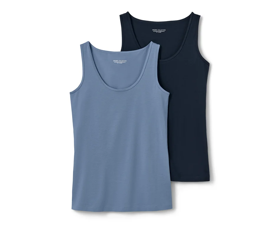 Zwei blaue/navy Tops.