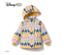 Detailansicht der mehrfarbigen Kleinkind-Thermo-Regenjacke »Micky« mit Kapuze und Mickey Mouse Muster.