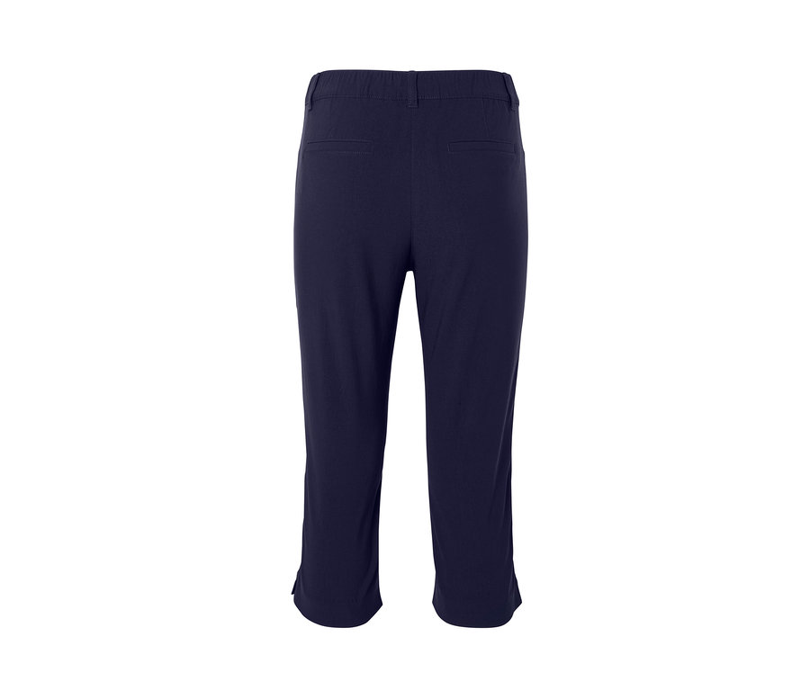 Dunkelblaue 3/4-Bengalin-Hose von hinten.