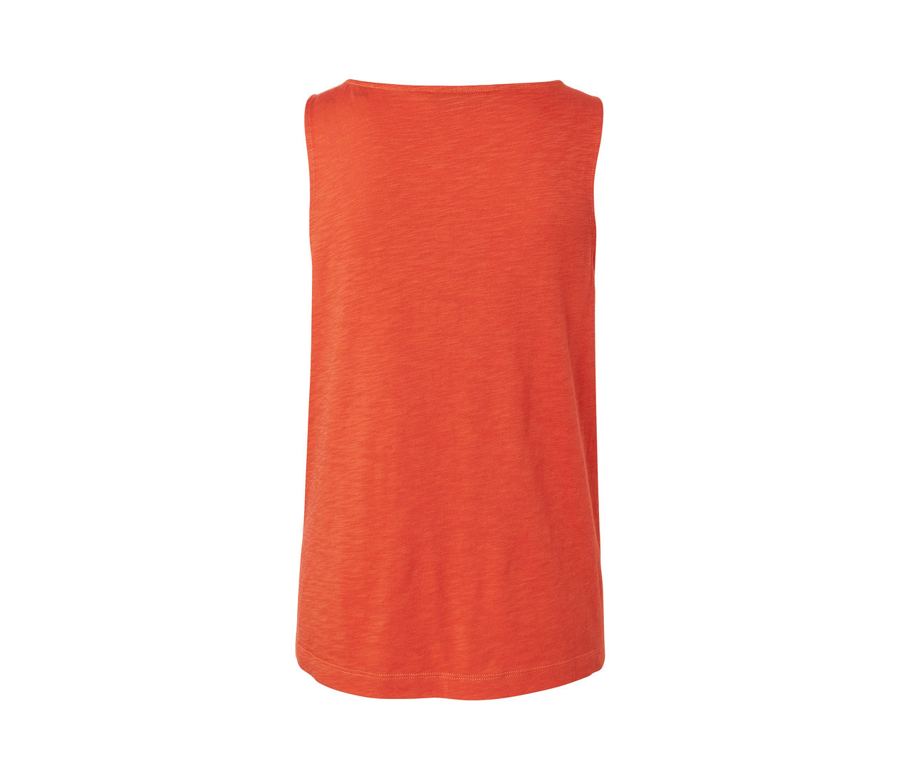 Orangefarbenes Top aus Modalmix.