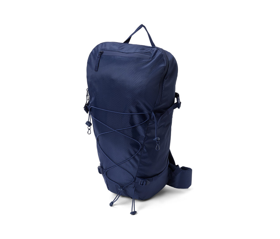 Blauer Outdoor-Rucksack.