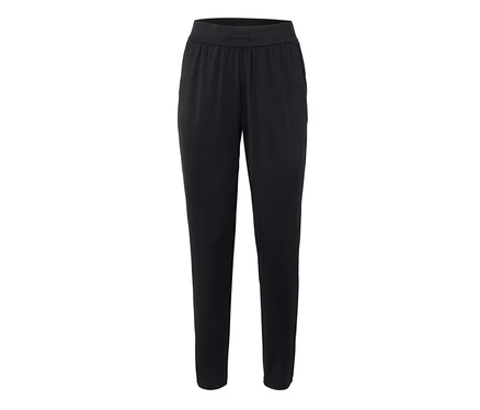 Eine schwarze Hose mit Gummizug.
