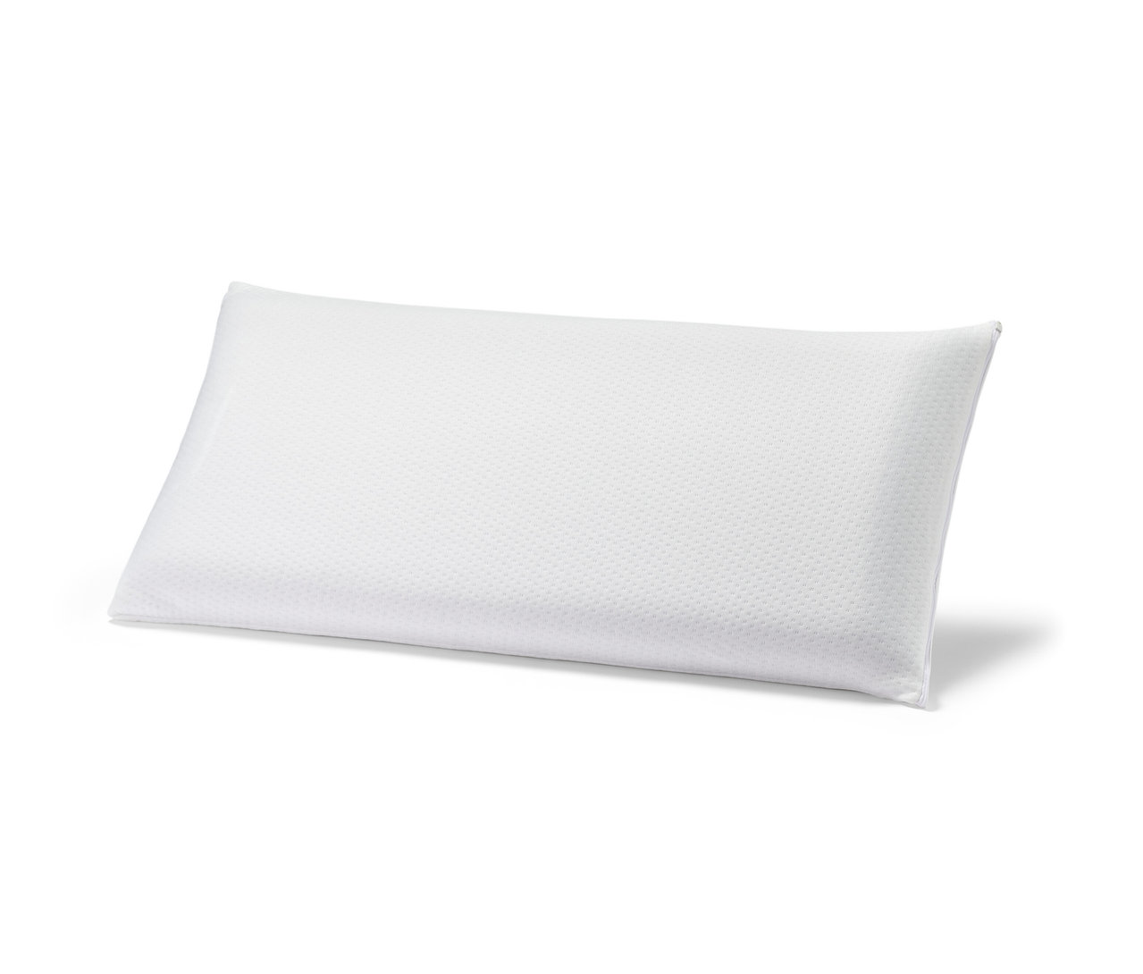 Weißes Visko-Komfortkissen.
