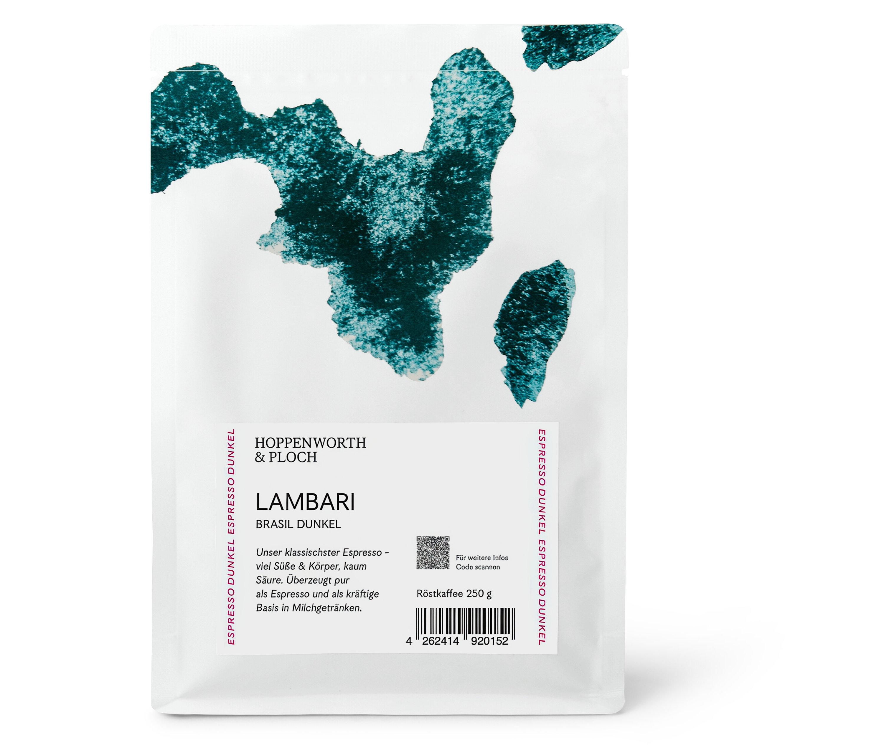 Verpackung Hoppenworth & Ploch - Lambari Espresso - 250 g Ganze Bohne.