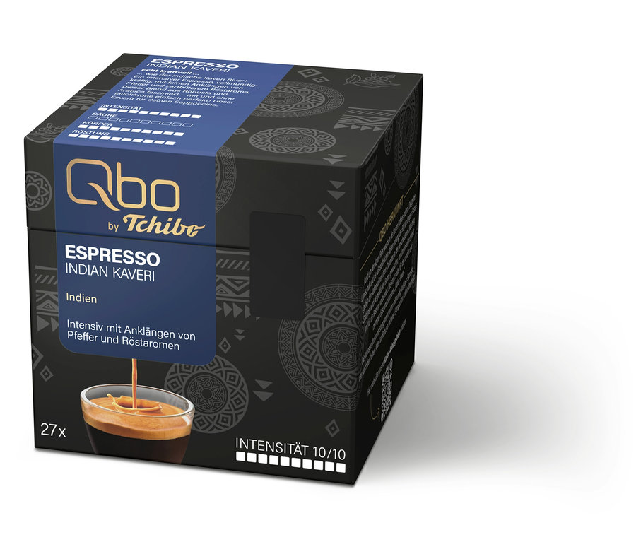Qbo Espresso INDIAN KAVERI – 27 Kapseln