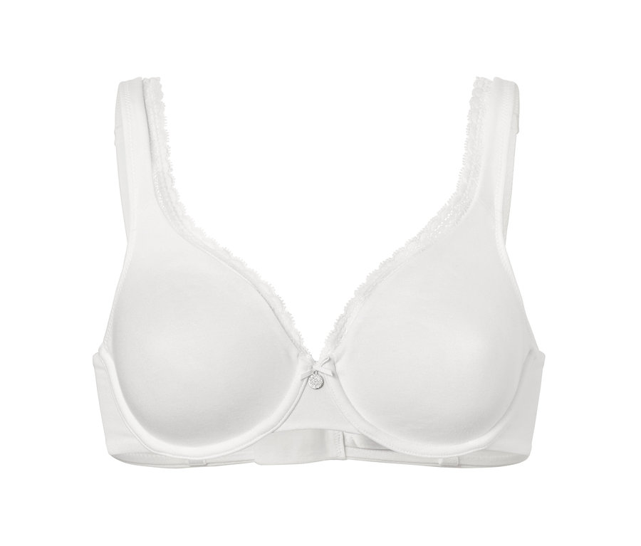Weißer Bügel-BH.