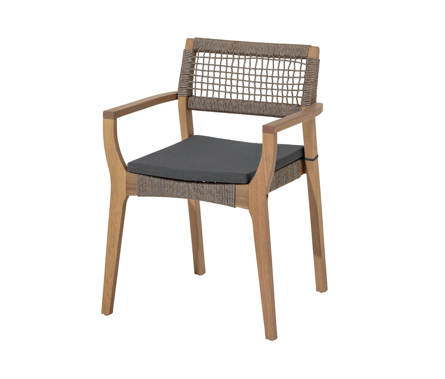 Stapelbarer Dining-Stuhl inkl. Sitzkissen.