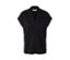 Schwarzes Blusenshirt mit V-Ausschnitt.