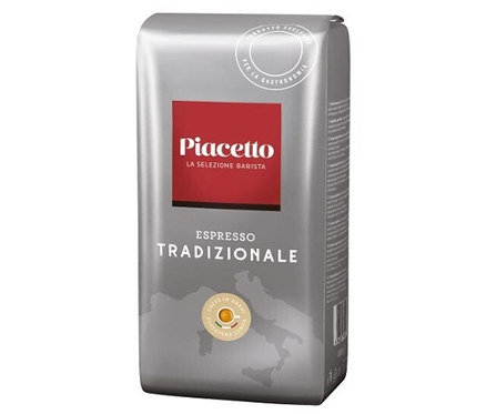 Eine Packung Tradizionale Espresso Ganze Bohne von Piacetto.