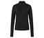Schwarzes Sportshirt mit Half-Zip.