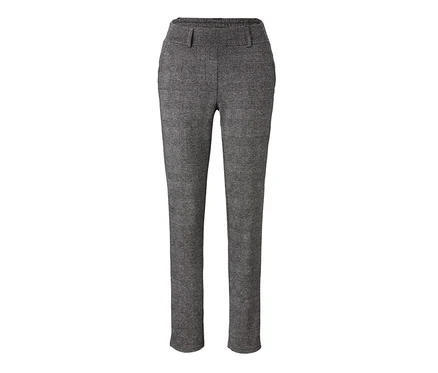 Graue Joggpants mit Karomuster.
