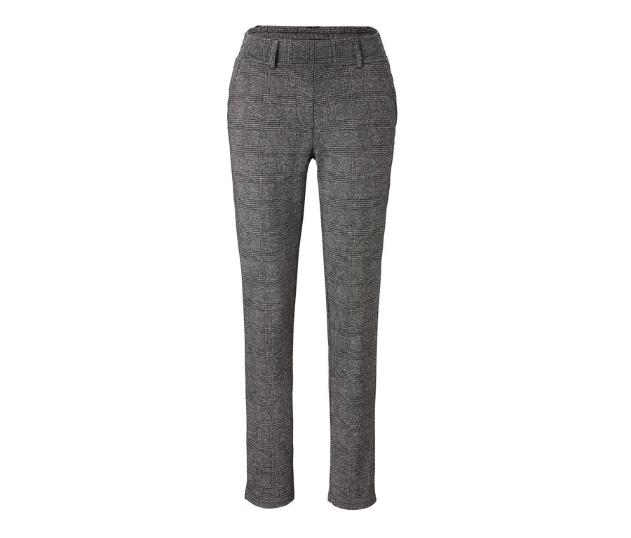 Graue Joggpants mit Karomuster.