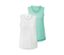 2 Sporttops, mint und weiss - 1x mint, 1x weiß