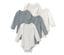 2x grau meliert, 3x offwhite