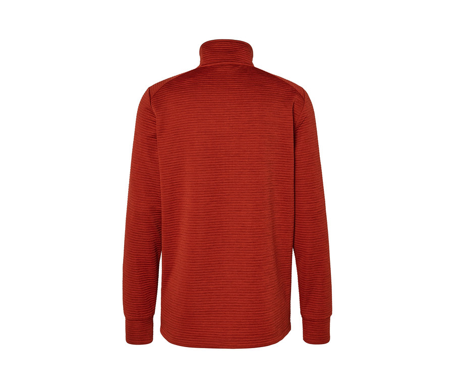 Rote Funktionsjacke.